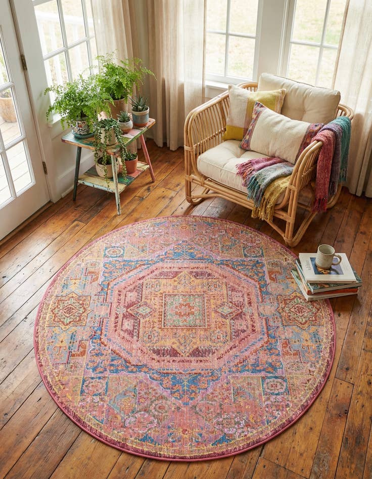 Detail image of 5' 3 x 5' 3 Alexis Round Rug