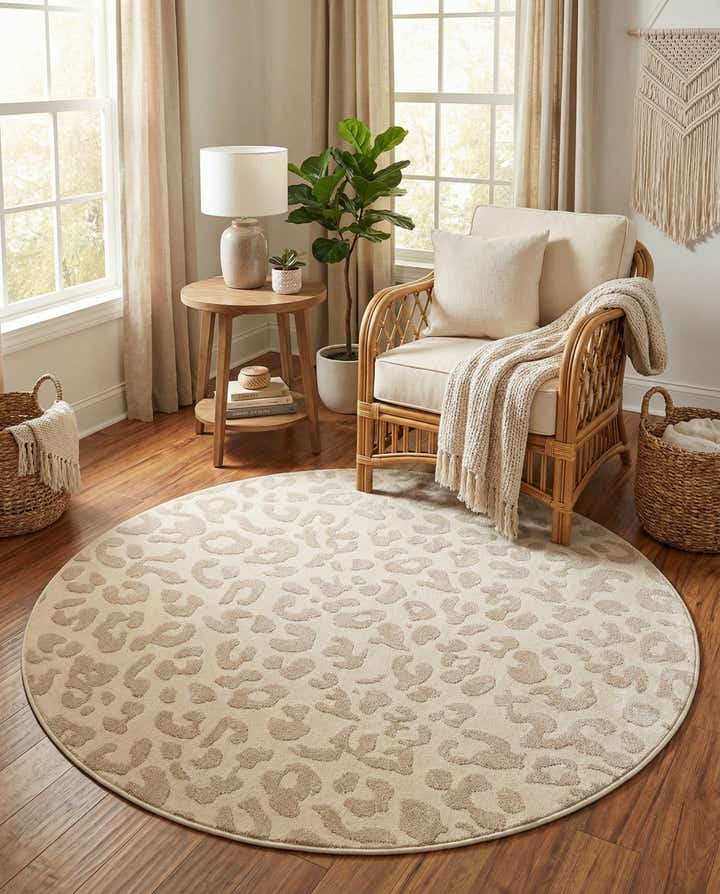 5' x 5' Contour Round Rug