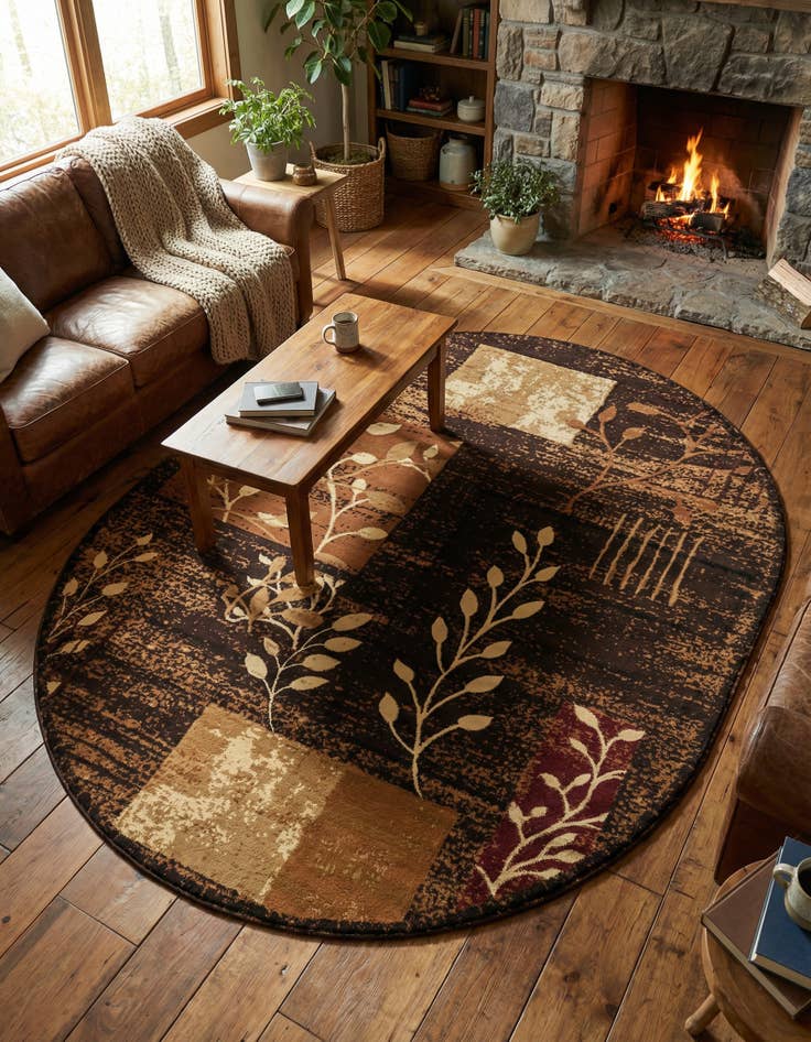 Detail image of 7' 10 x 10' Cafe Oval Rug