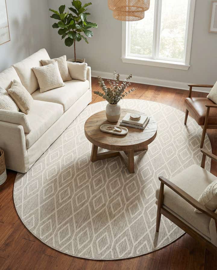 7' 10 x 10' Easy-Clean Jill Zarin Turks and Caicos Indoor / Outdoor Oval Rug