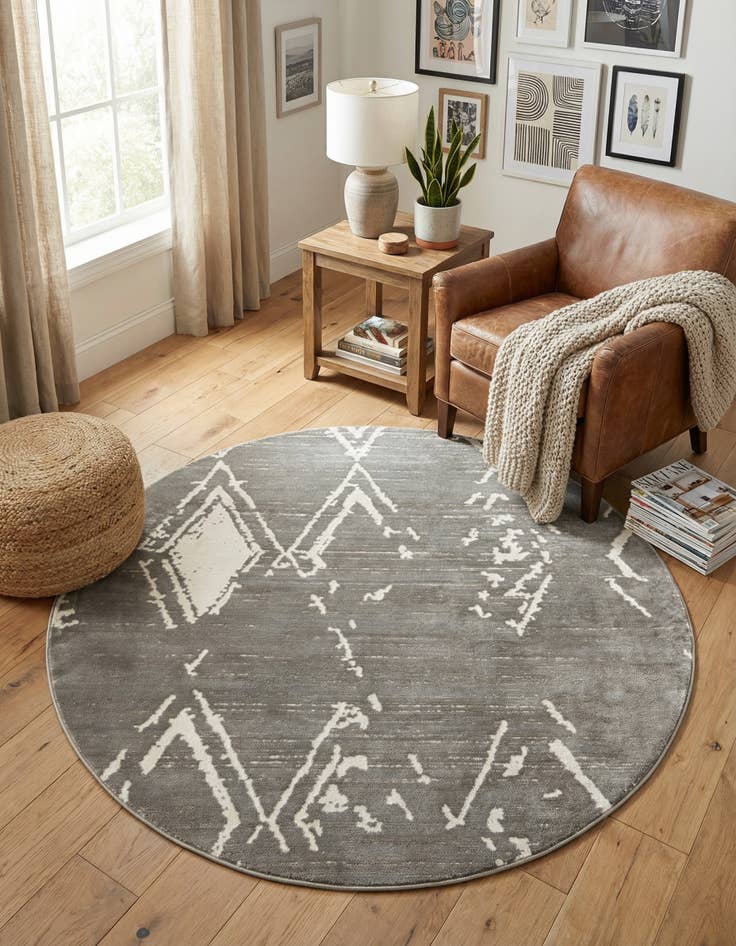 Detail image of 5' 3 x 5' 3 Uptown Carnegie Hill Round Rug