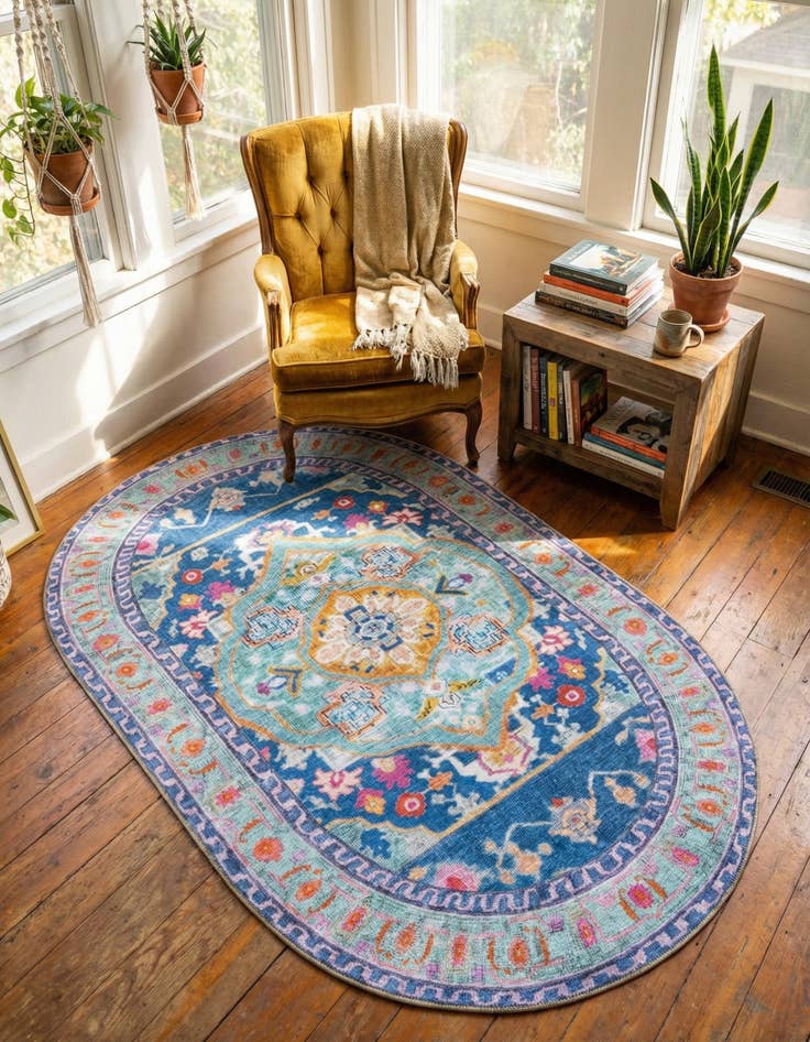 Detail image of 5' x 8' Timeless Oval Rug