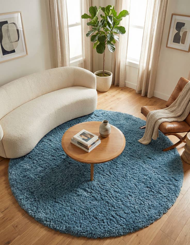 Detail image of 8' x 8' Infinity Shag Round Rug