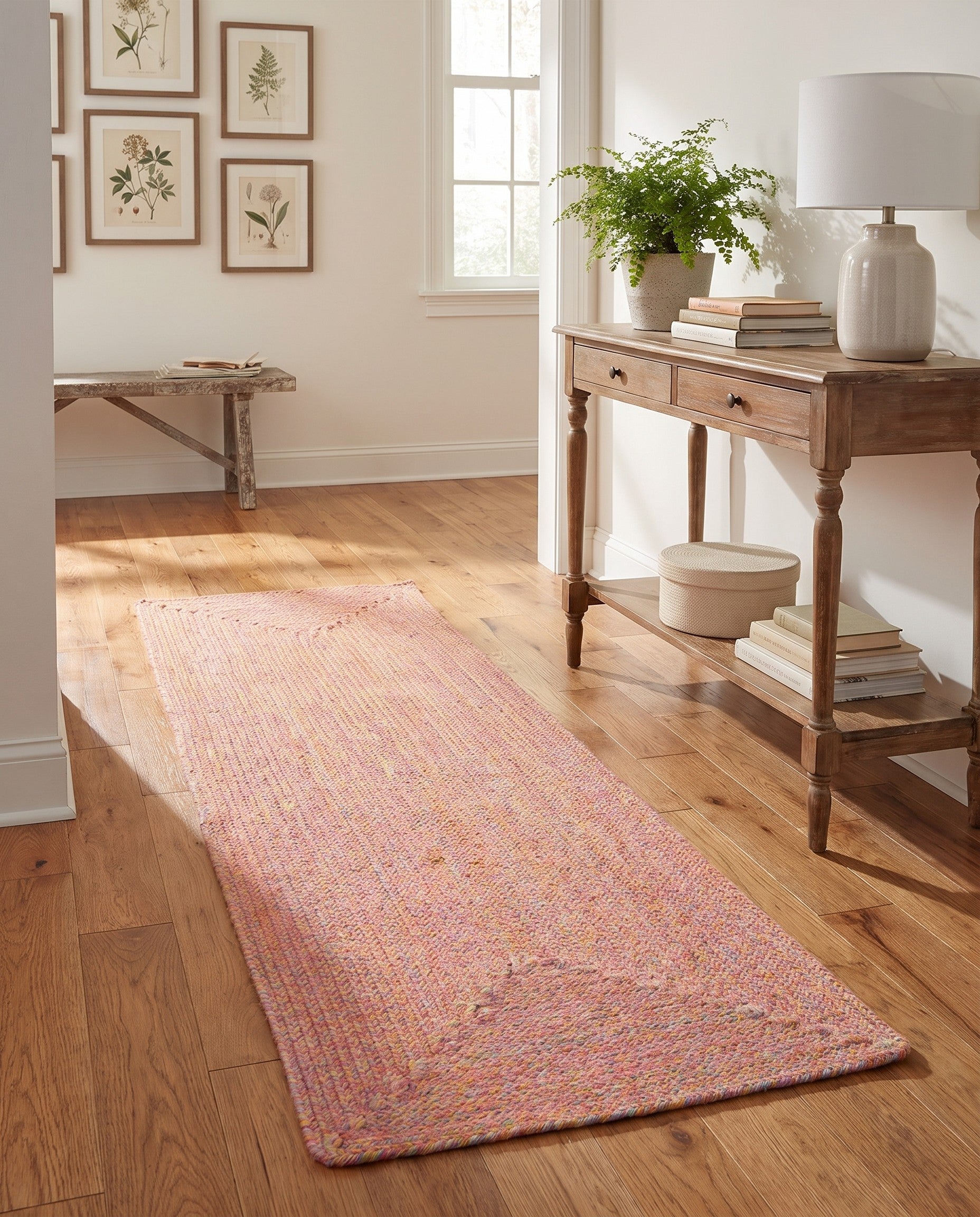 60cm x 185cm Hand Braided Eco Verse Washable Indoor / Outdoor Runner Rug
