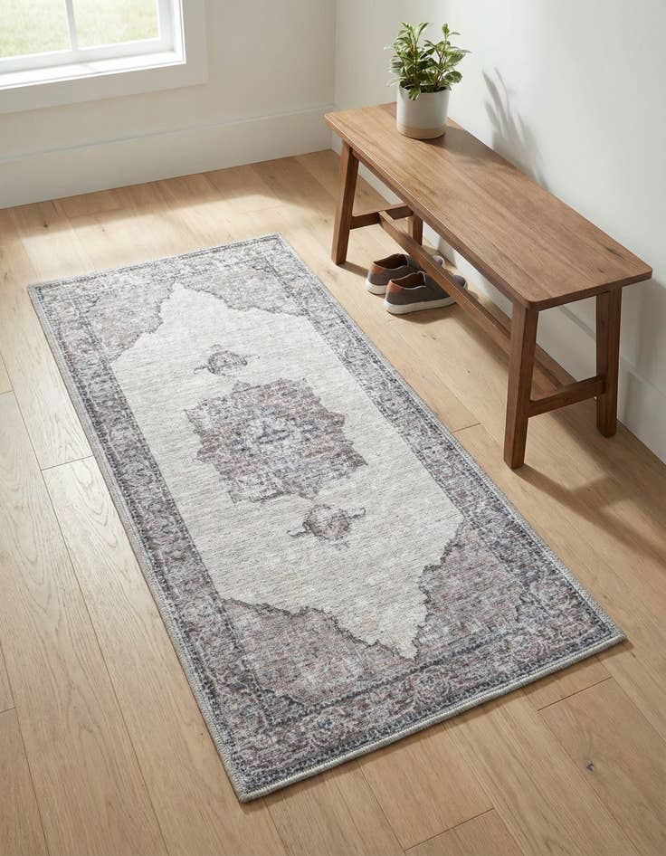 Detail image of 2' x 4' Washable Mangata Runner Rug