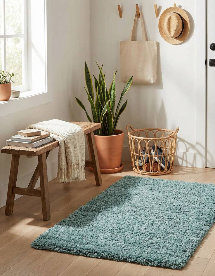 Detail image of 3' x 5' 3 Solid Shag Rug