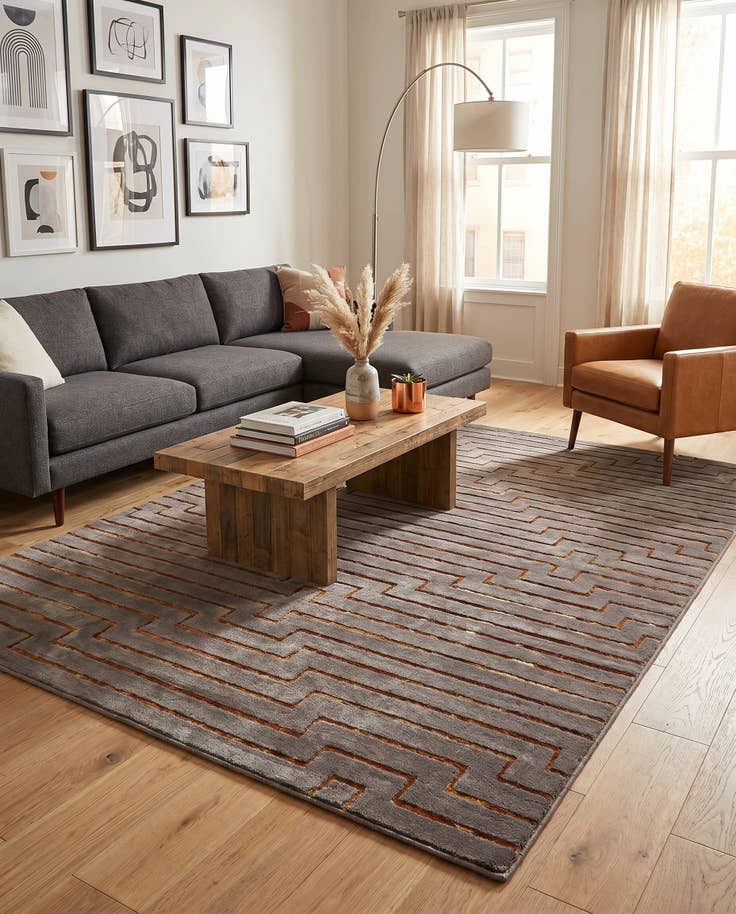 Detail image of 5' 3 x 7' Vogue Geo Rug