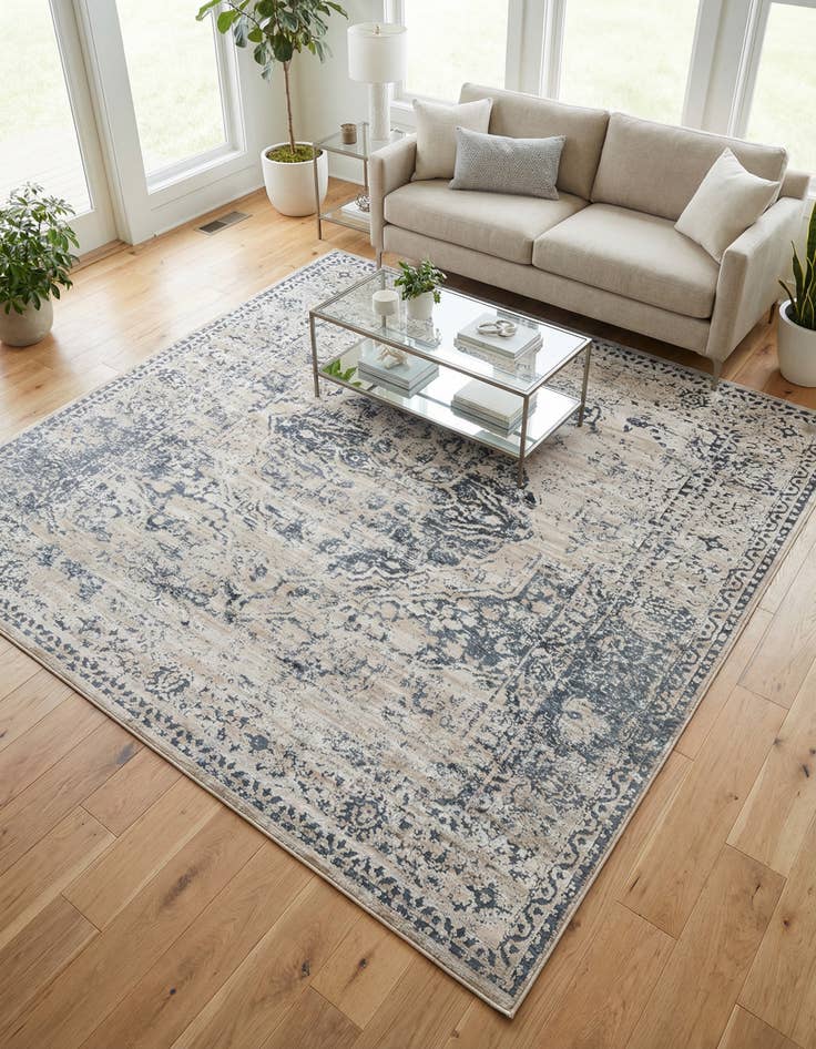 Detail image of 7' 10 x 7' 10 Villa Square Rug