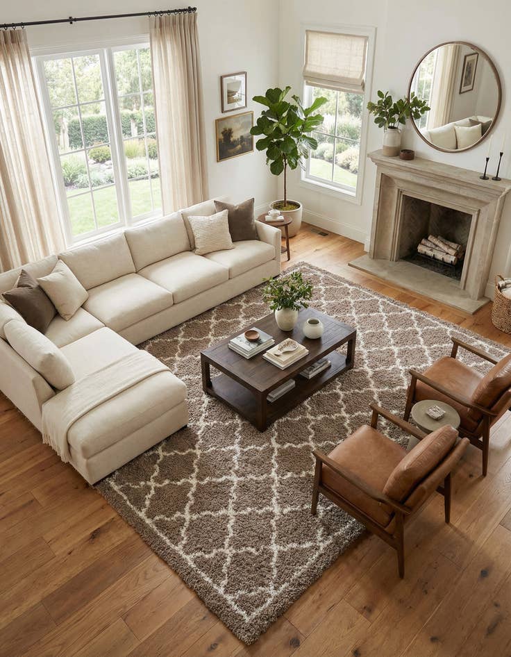 Detail image of 10' x 14' Infinity Shag Rug