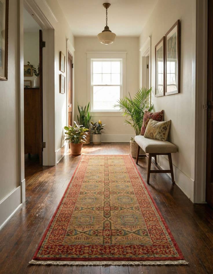 Detail image of 2' 7 x 10' Mamluk Runner Rug