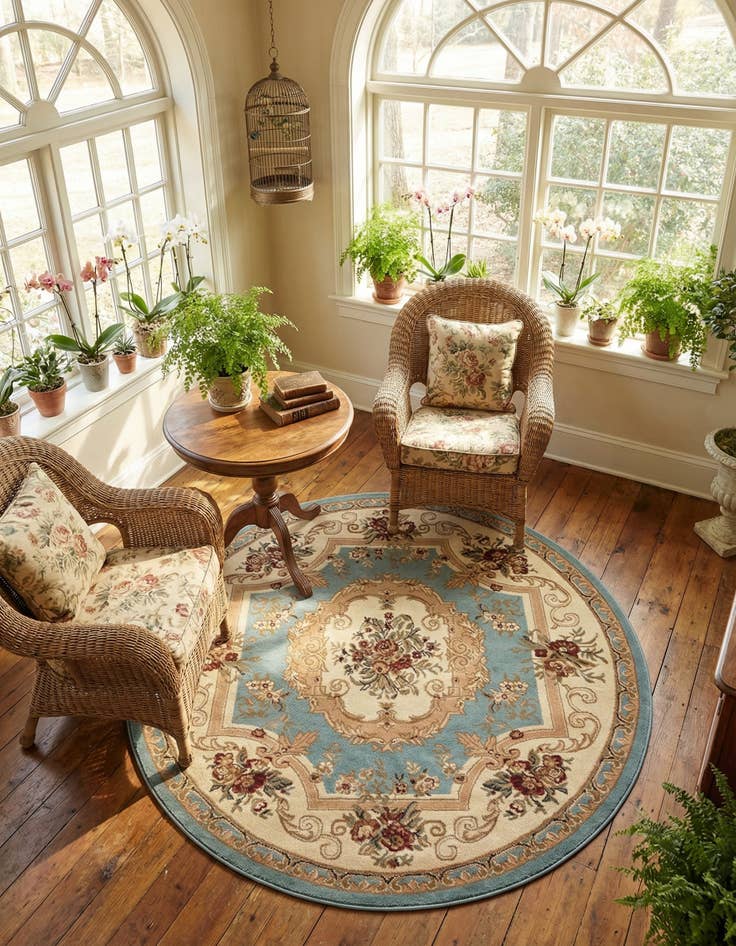 Detail image of 6' x 6' Chateau Round Rug