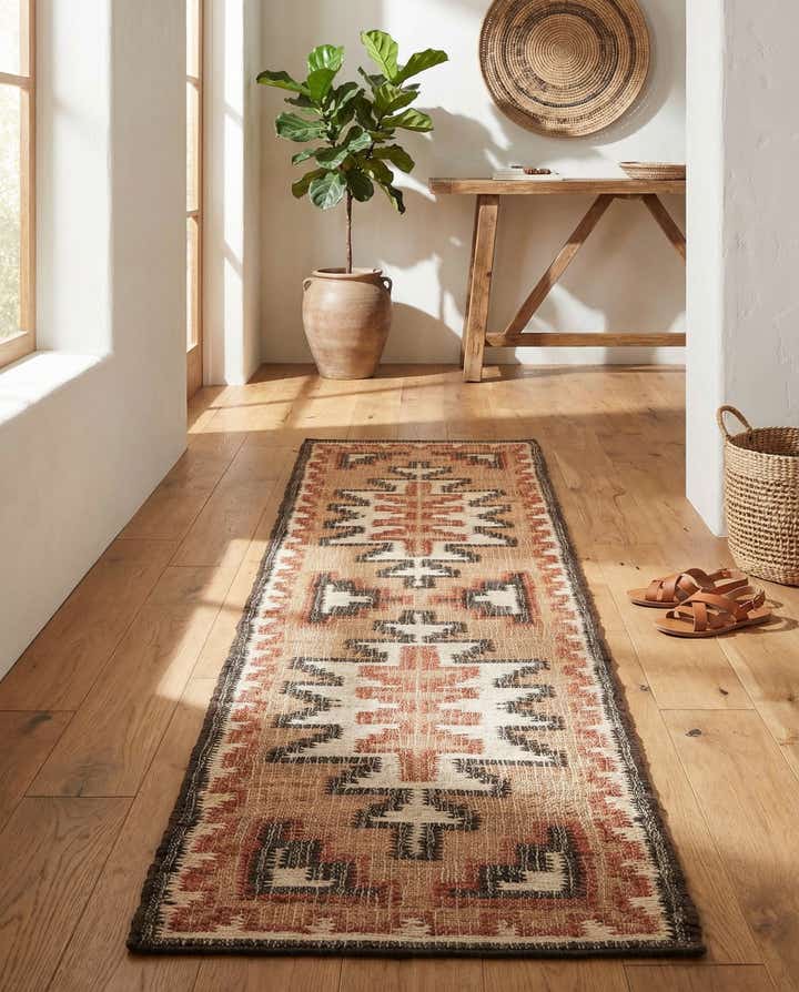 2' x 8' Hand Woven Kala Handwoven Jute Runner Rug