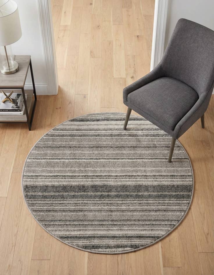 Detail image of 3' 3 x 3' 3 Gemstone Round Rug