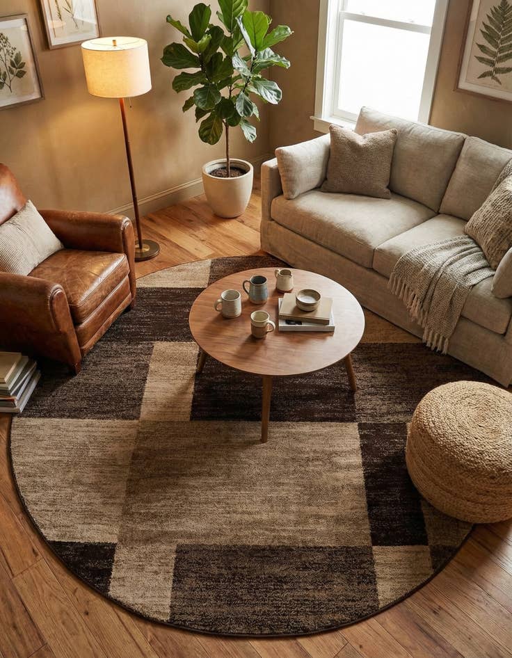 Detail image of 7' 10 x 7' 10 Harvest Round Rug