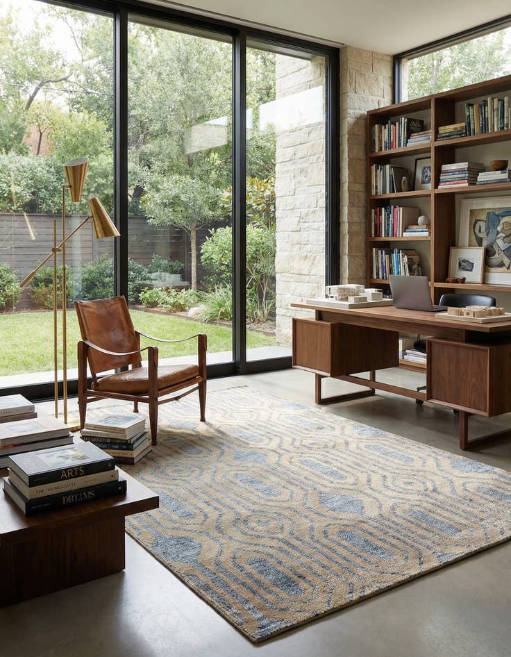 Detail image of 3' 8 x 6' Hand Knotted Darya Rug