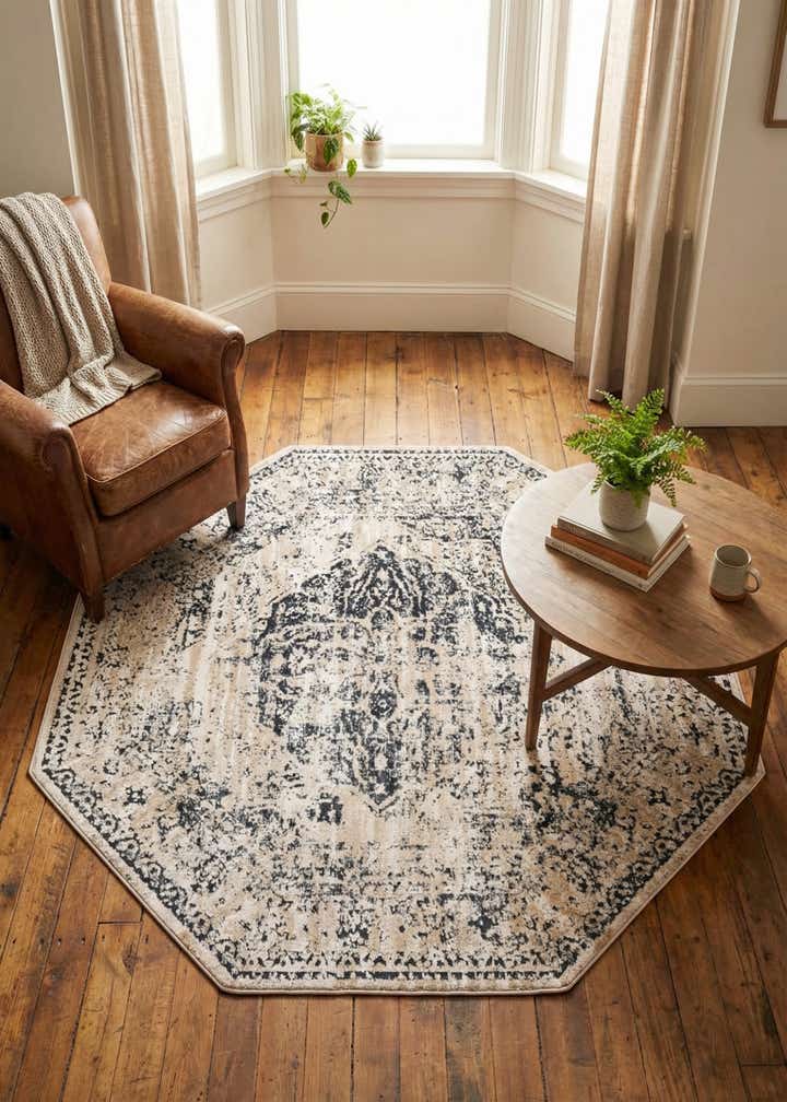 5' 3 x 5' 3 Eliza Octagon Rug
