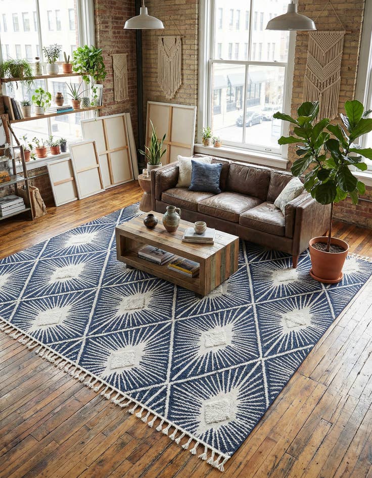 Detail image of 10' x 10' Boho Square Rug