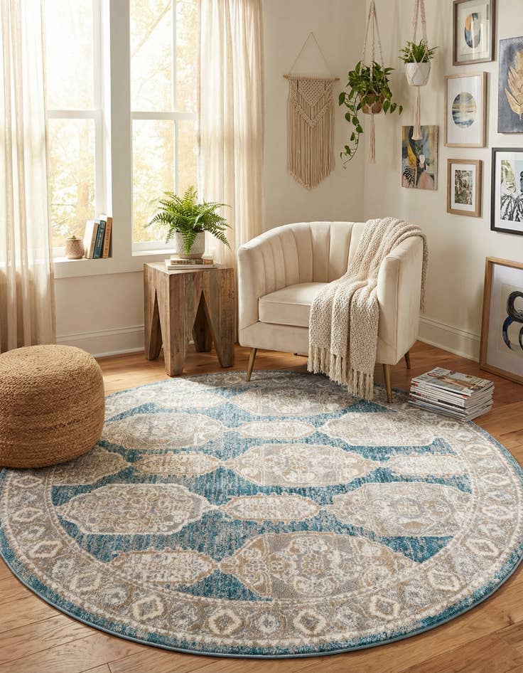 Detail image of 7' x 7' Lola Round Rug