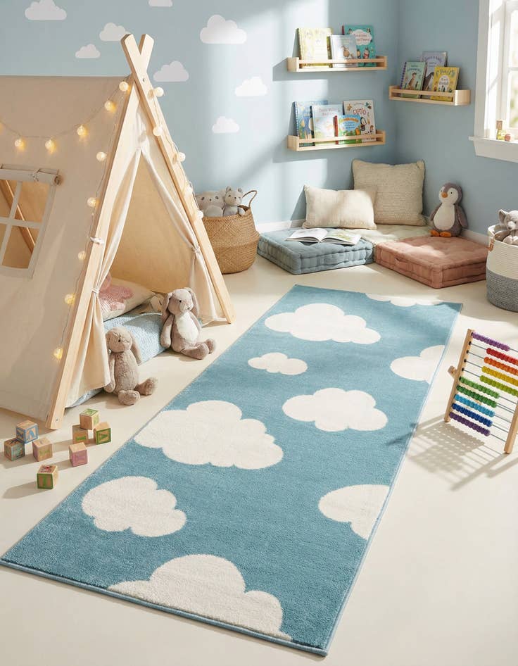 Detail image of 2' x 5' Whimsy Kids Runner Rug