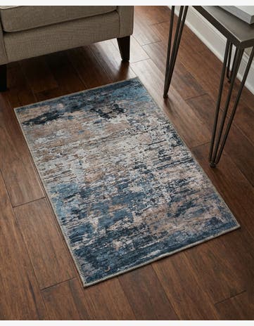 Blue and Beige Yara Rug