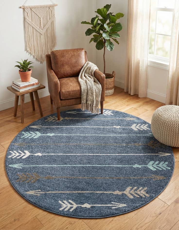 Detail image of 7' 10 x 7' 10 Harvest Round Rug