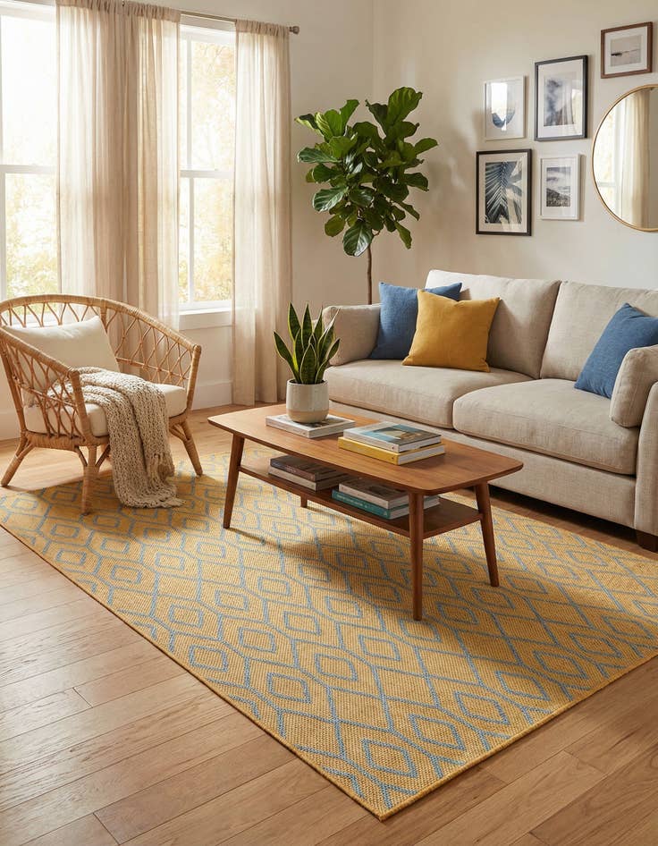 Detail image of 4' x 6' Easy-Clean Jill Zarin Turks and Caicos Indoor / Outdoor Rug