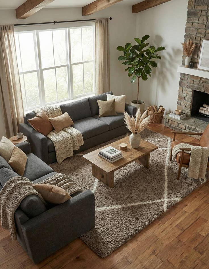 Detail image of 9' x 12' Infinity Shag Rug