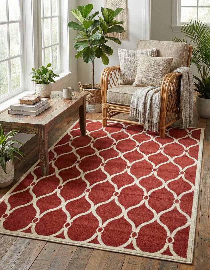 Detail image of 5' x 8' Lattice Rug