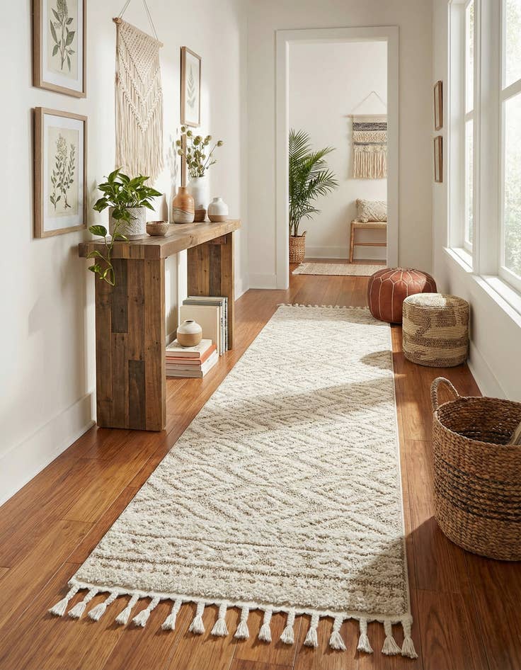 Detail image of 2' 7 x 12' Boho Runner Rug