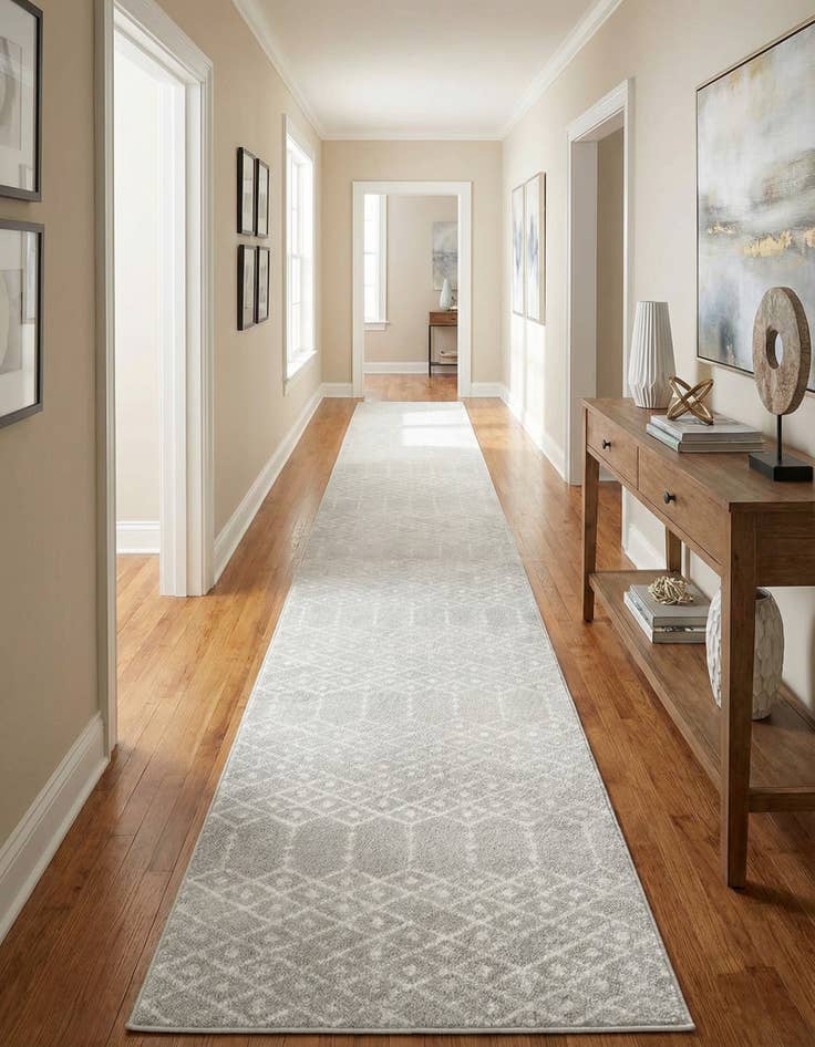 Detail image of 3' x 16' Paxon Trellis Runner Rug