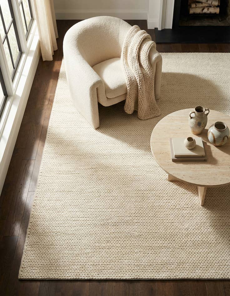 Detail image of 7' 10 x 10' Hand Woven Lana New Zealand Wool Rug