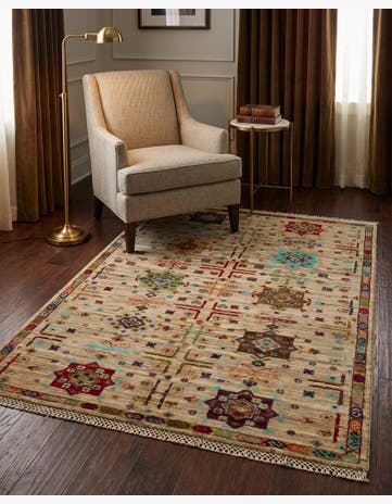 3' 5 x 4' 10 Hand Knotted Ariana Ziegler Rug