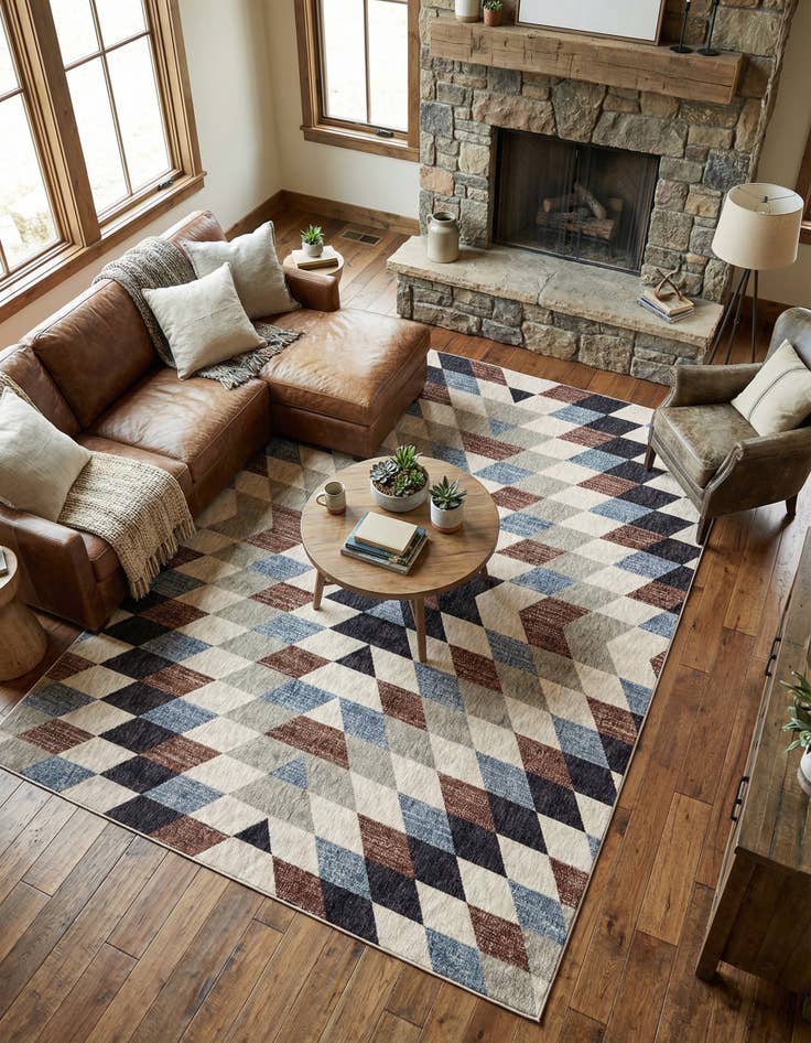 Detail image of 7' 10 x 10' Eco Southwestern Rug