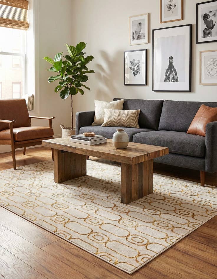 Detail image of 5' 3 x 7' Vogue Geo Rug