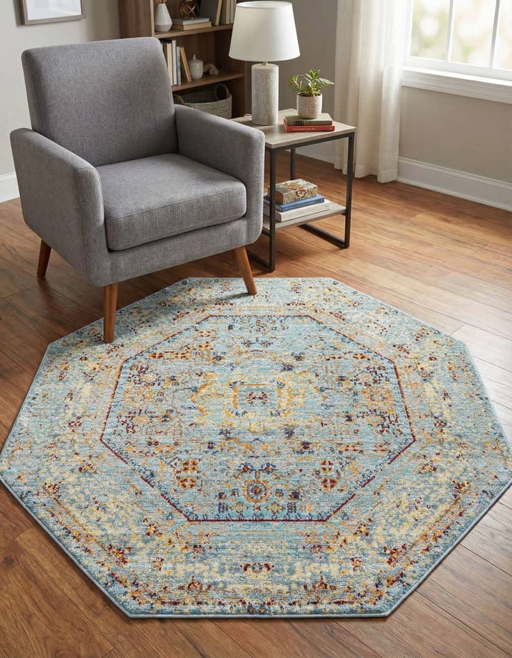 Detail image of 4' x 4' Alexis Octagon Rug