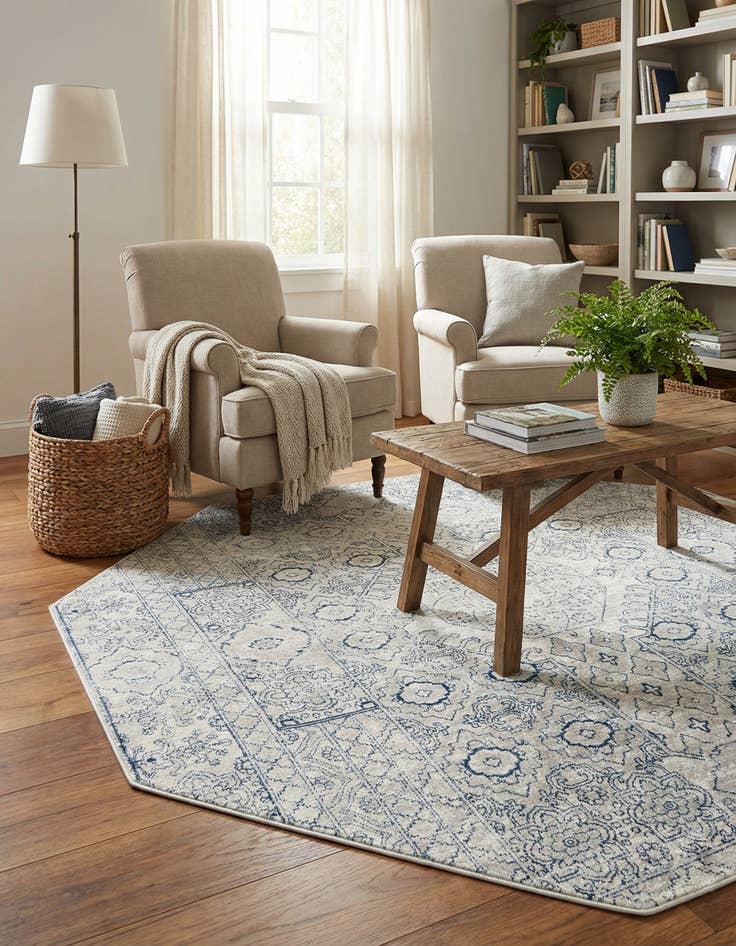 Detail image of 7' x 7' Newport Octagon Rug