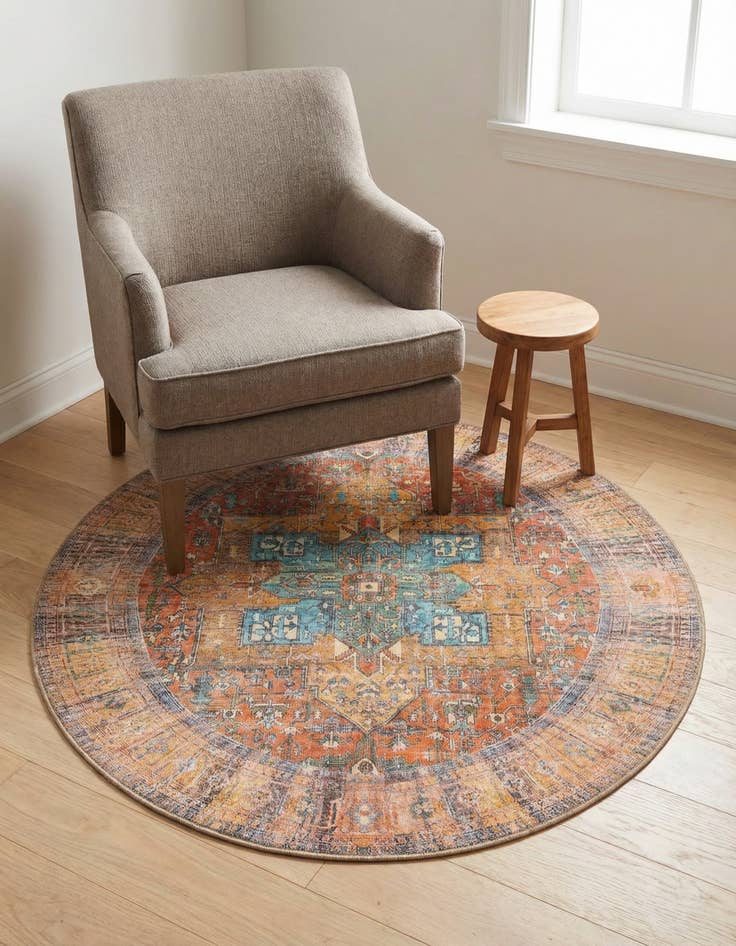 Detail image of  3' 6 x 3' 6 Timeless Round Rug