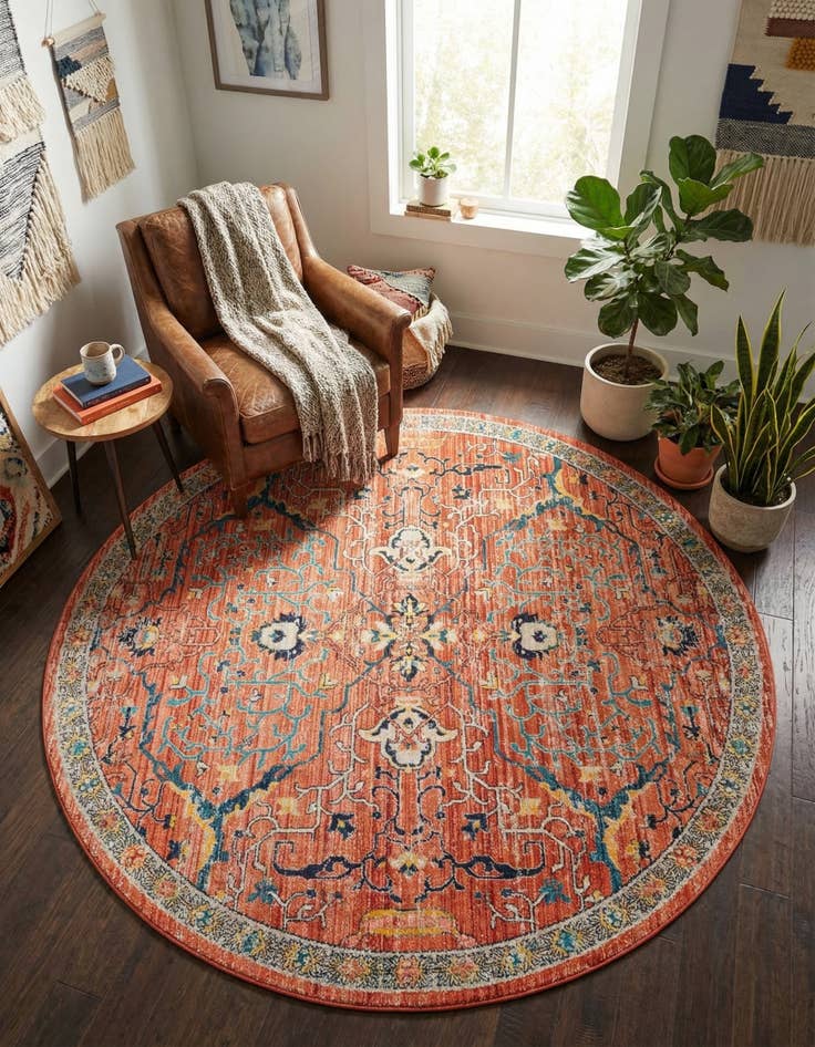 Detail image of 7' 10 x 7' 10 Lola Round Rug