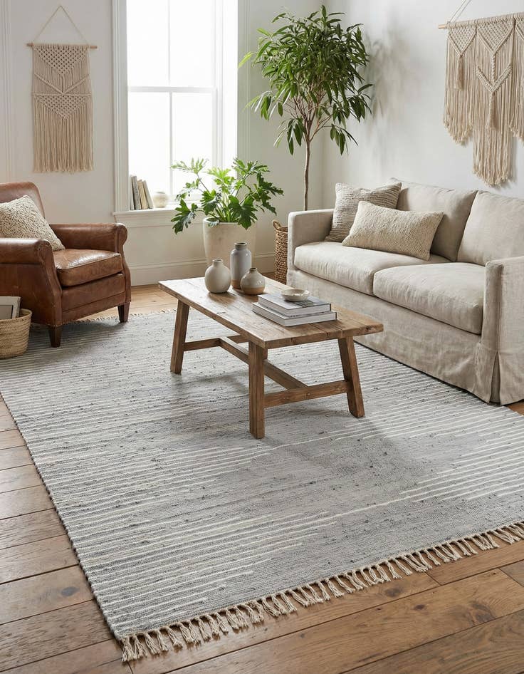 Detail image of 8' x 11' Chindi Cotton Rug