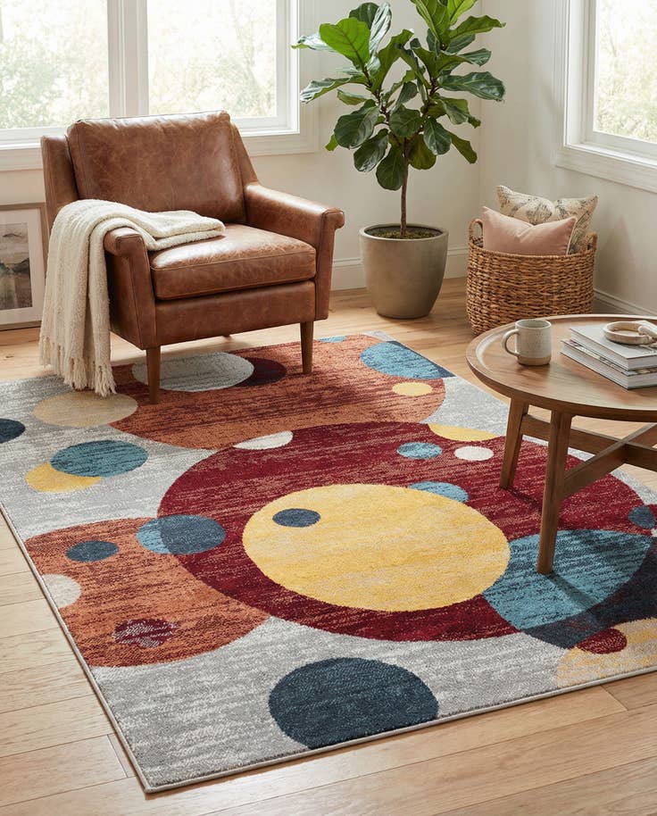 Detail image of 4' 1 x 6' 1 Kamala Washable Rug