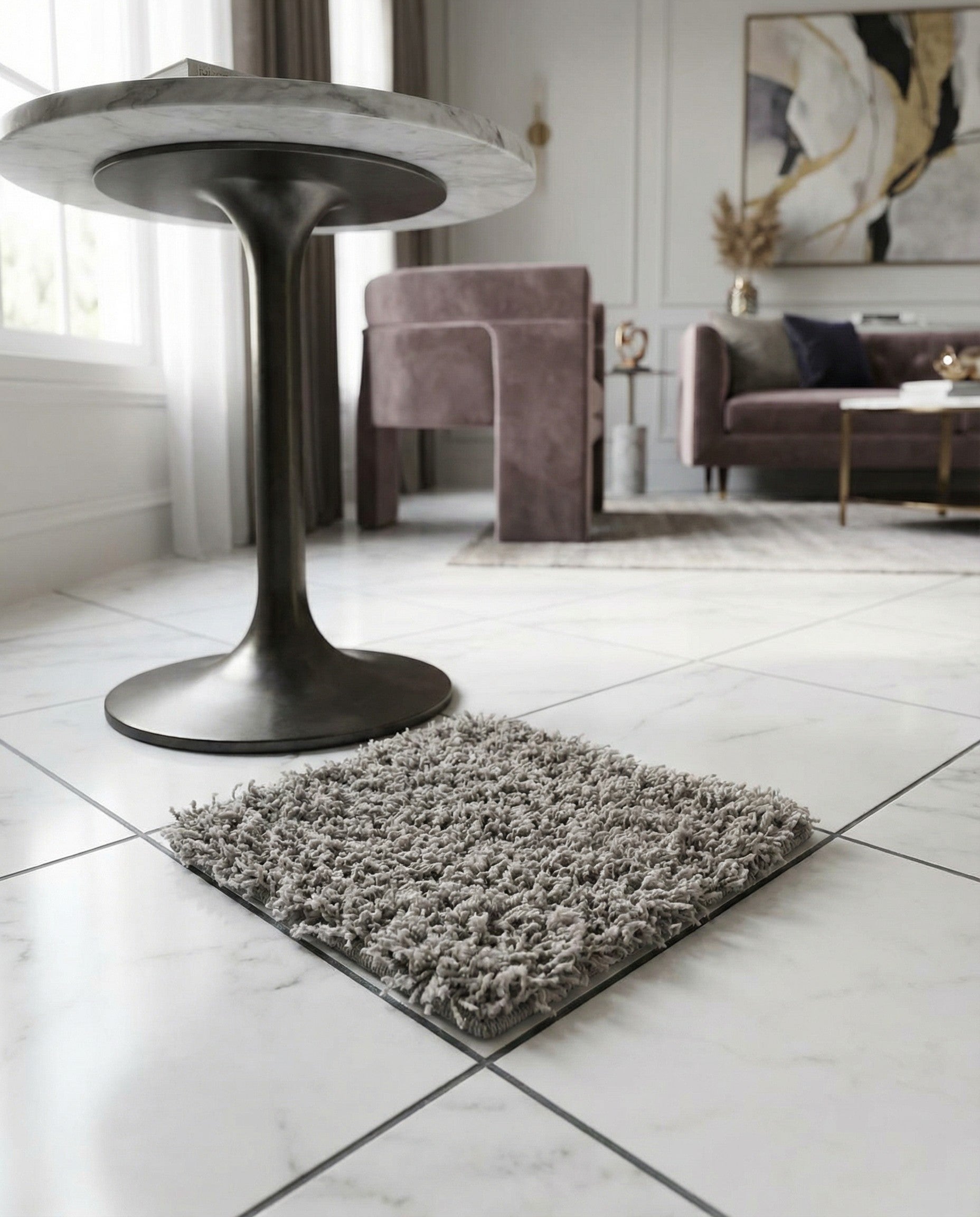 1' x 1' Solid Shag Sample Rug