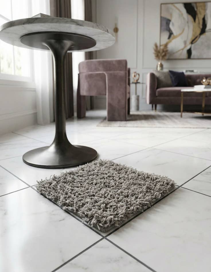 Detail image of 1' x 1' Solid Shag Sample Rug