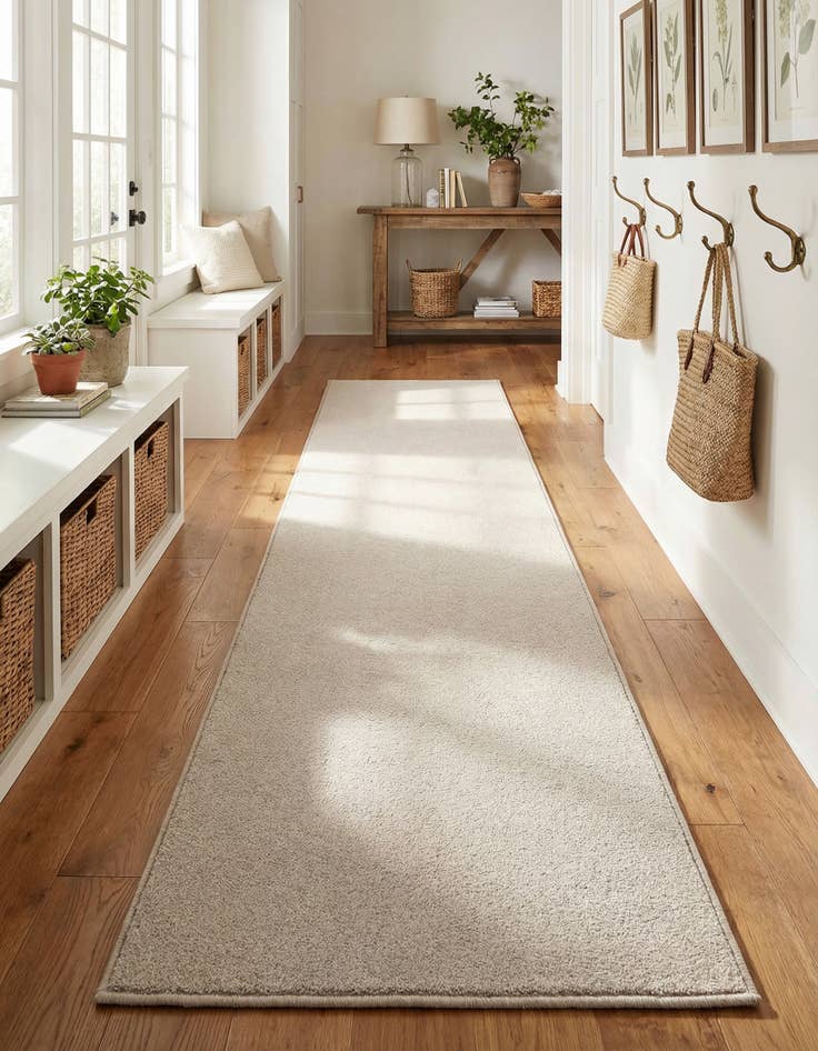 Detail image of 2' 6 x 16' 5 Everyday Solid Runner Rug