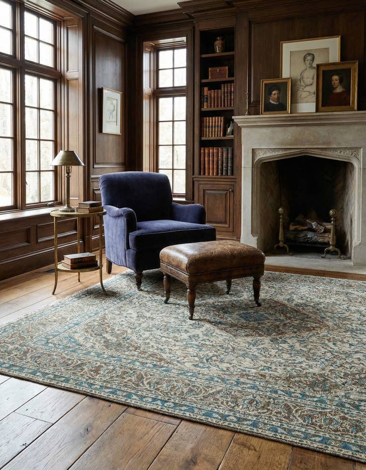 Detail image of 6' 2 x 9' 3 Vintage Royal Rug