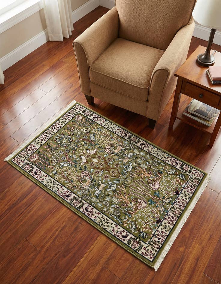 Detail image of 2' 7 x 4' Nain Design Rug