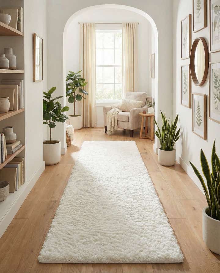 2' 7 x 13' Zermatt Shag Runner Rug