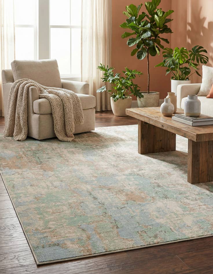 Detail image of  6' 1 x 9' Lotus Rug