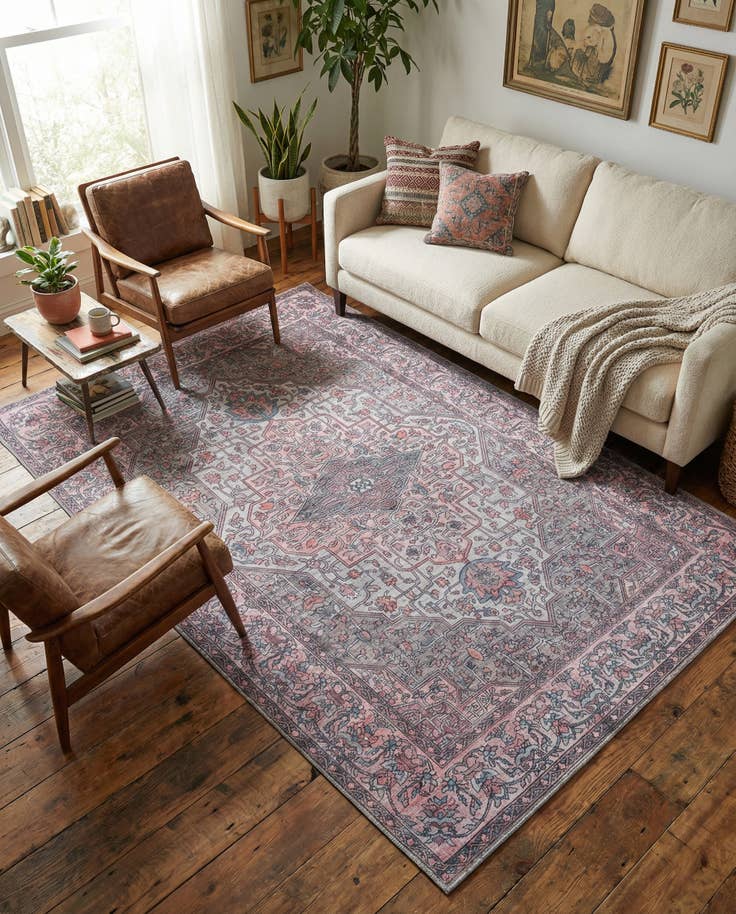 Detail image of 5' 3 x 8' Washable Mangata Rug