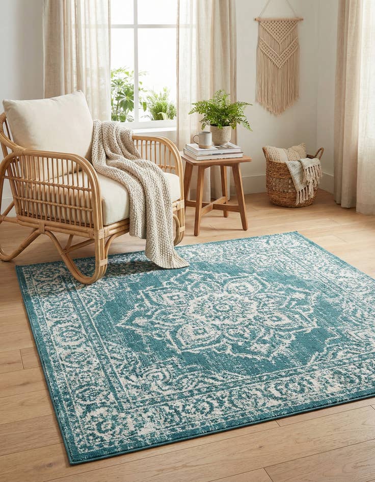 Detail image of 5' 3 x 5' 3 Arlington Square Rug