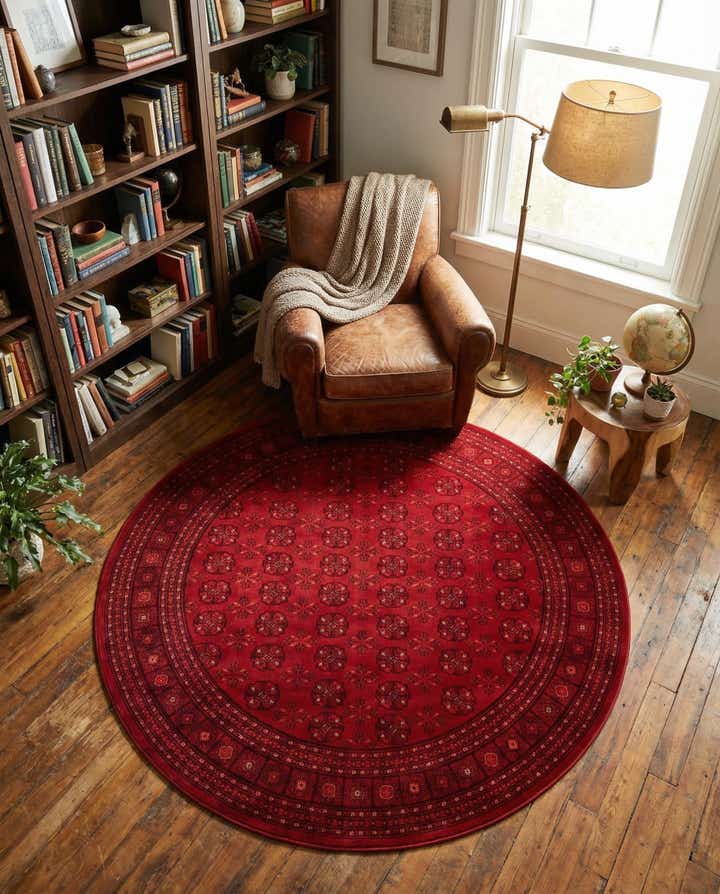 240cm x 240cm Bokhara Rond Vloerkleed
